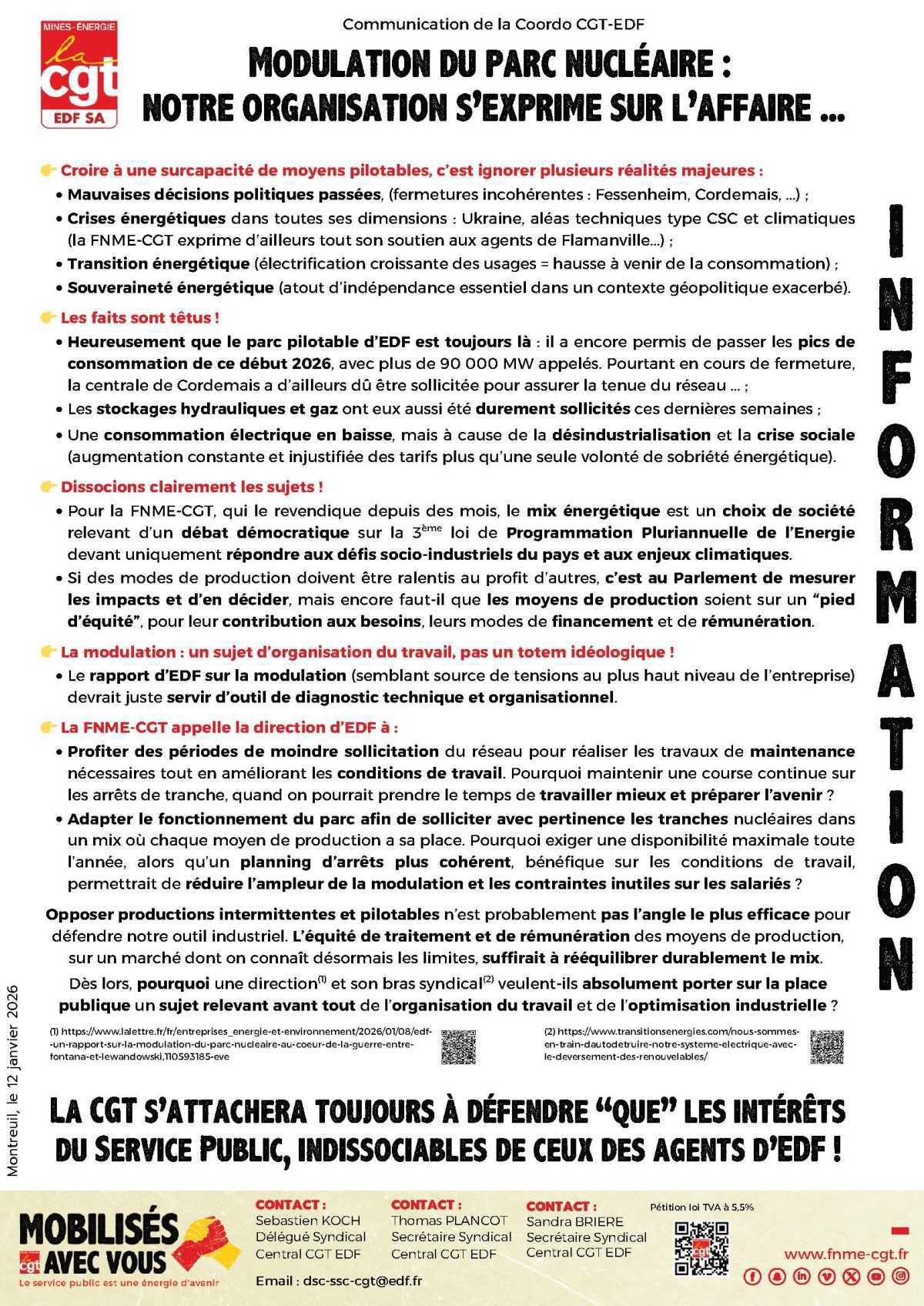 Modulation du parc nucléaire