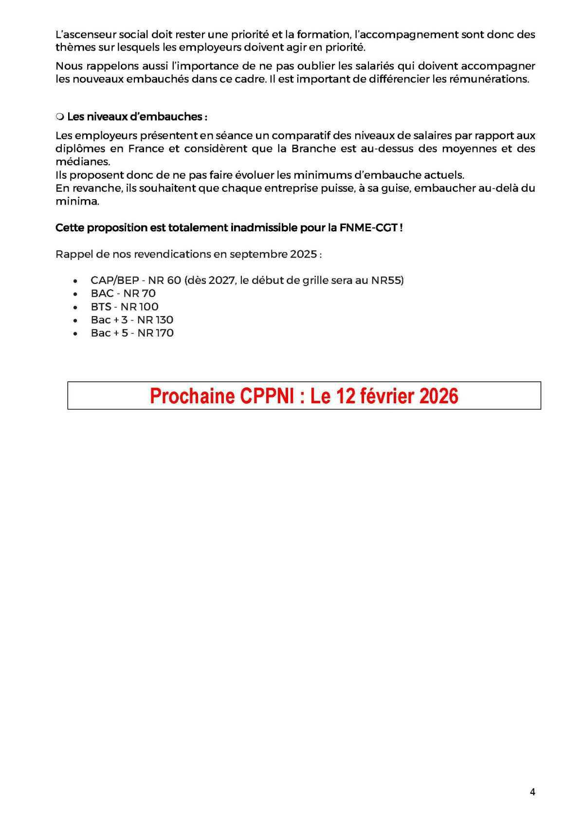 Compte rendu CPPNI du 22 janvier