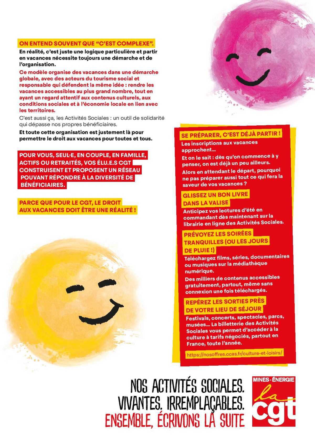 [Activités sociales] : Connaître l'offre pour réussir ses vacances avec la CCAS !