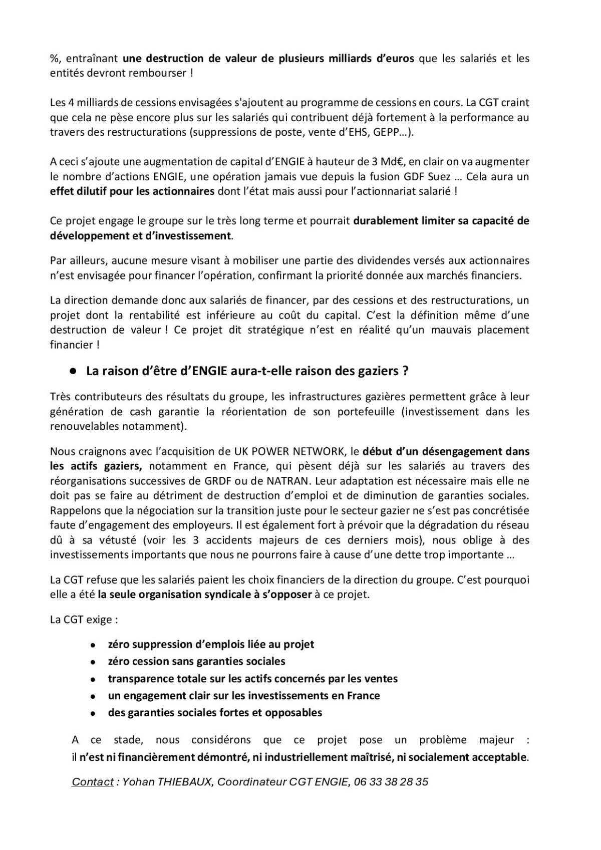 Acquisition de UK POWER NETWORK un pari financier à 18 milliards d'euros