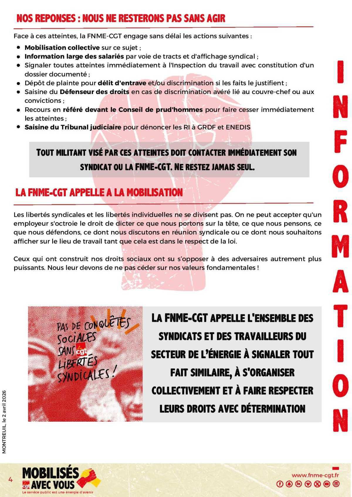 Libertés sous pression