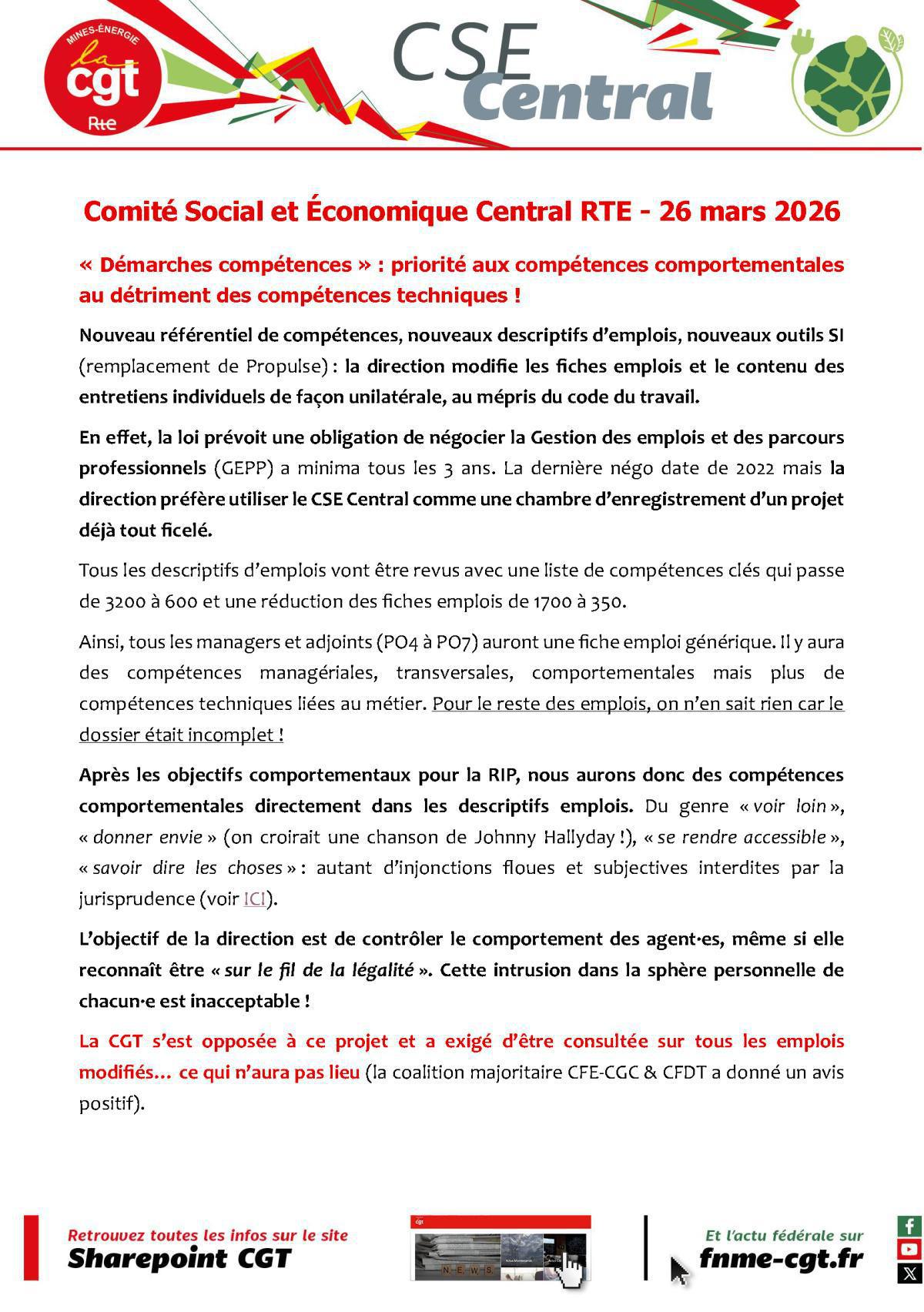 [RTE] : Priorité aux compétences comportementales au détriment des compétences techniques !