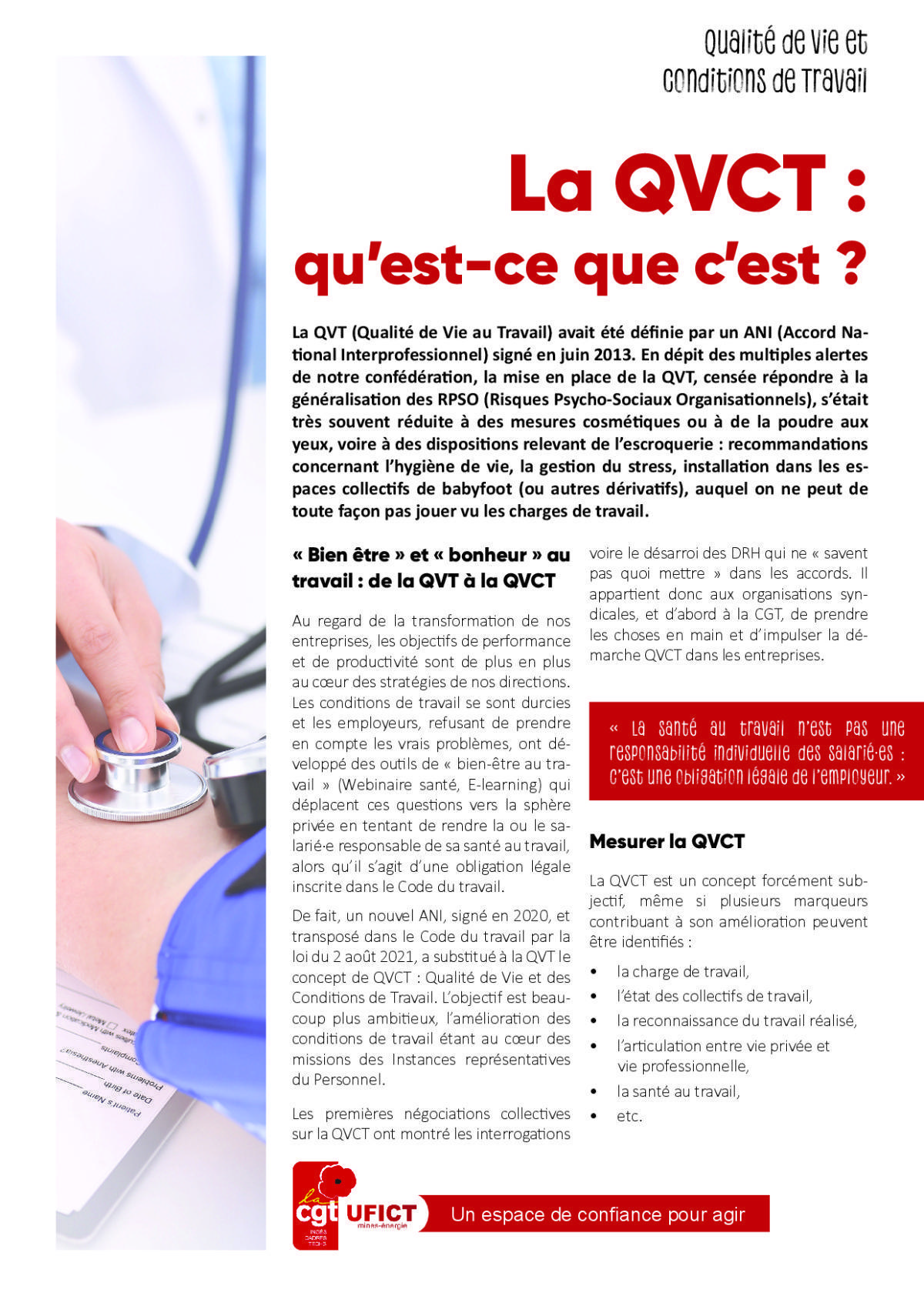 La QVCT : qu'est-ce que c'est ?