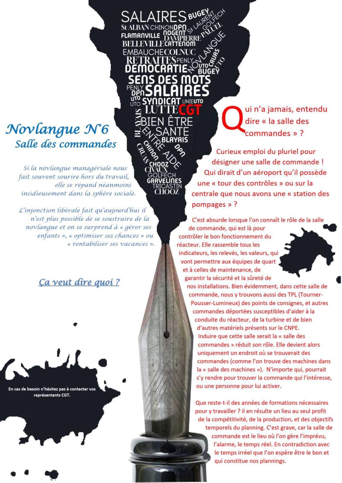 Novlangue : Salle des commandes