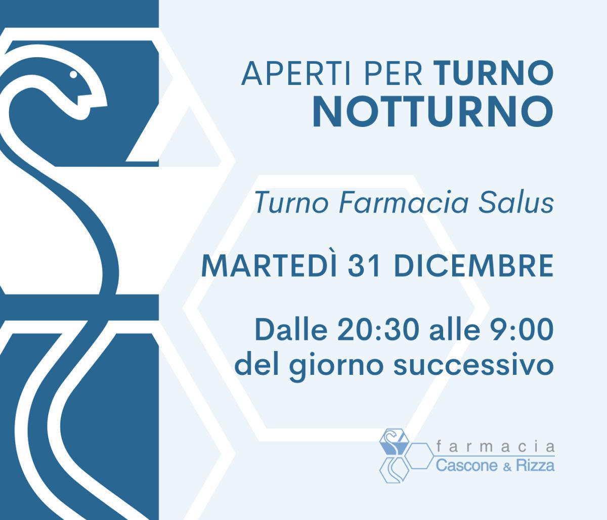 Turno notturno 31 dicembre