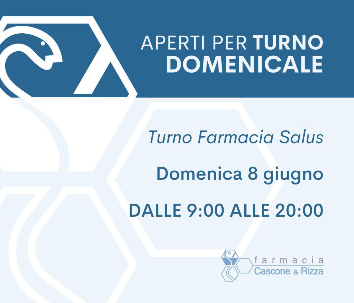 Turno domenicale 8 giugno