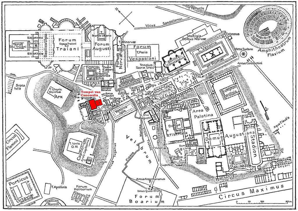 Roman Forum Map