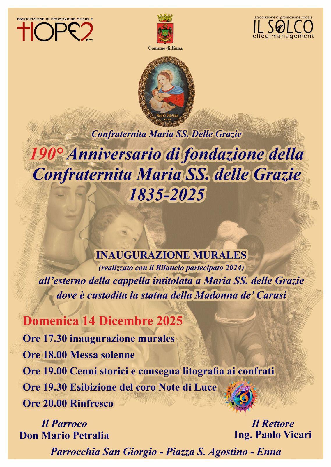190° anniversario confraternita Maria SS. delle Grazie