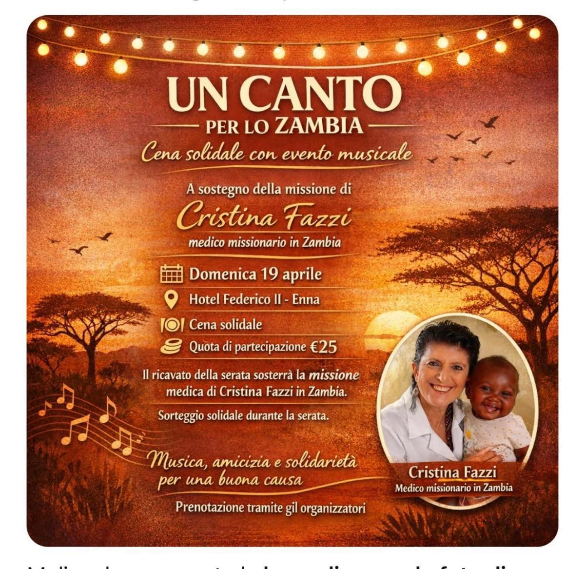 Cena solidale : Un canto per lo Zambia 