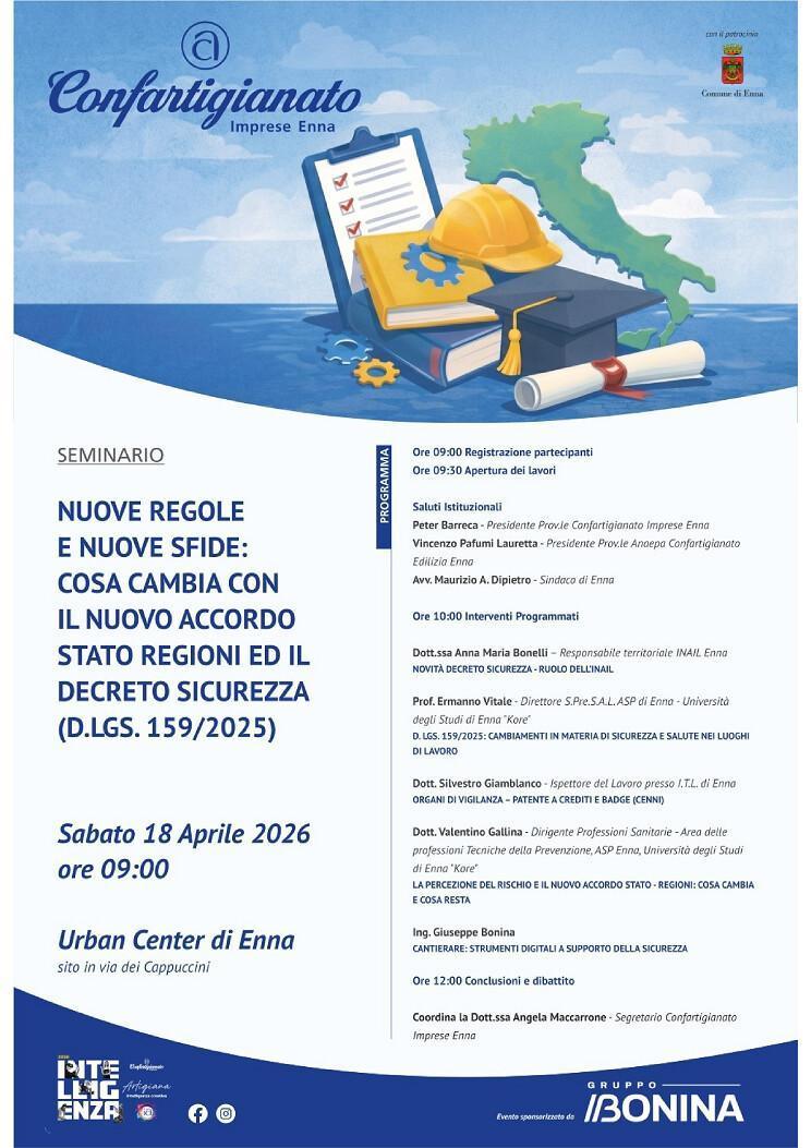 Convegno : il nuovo accordo stato regioni