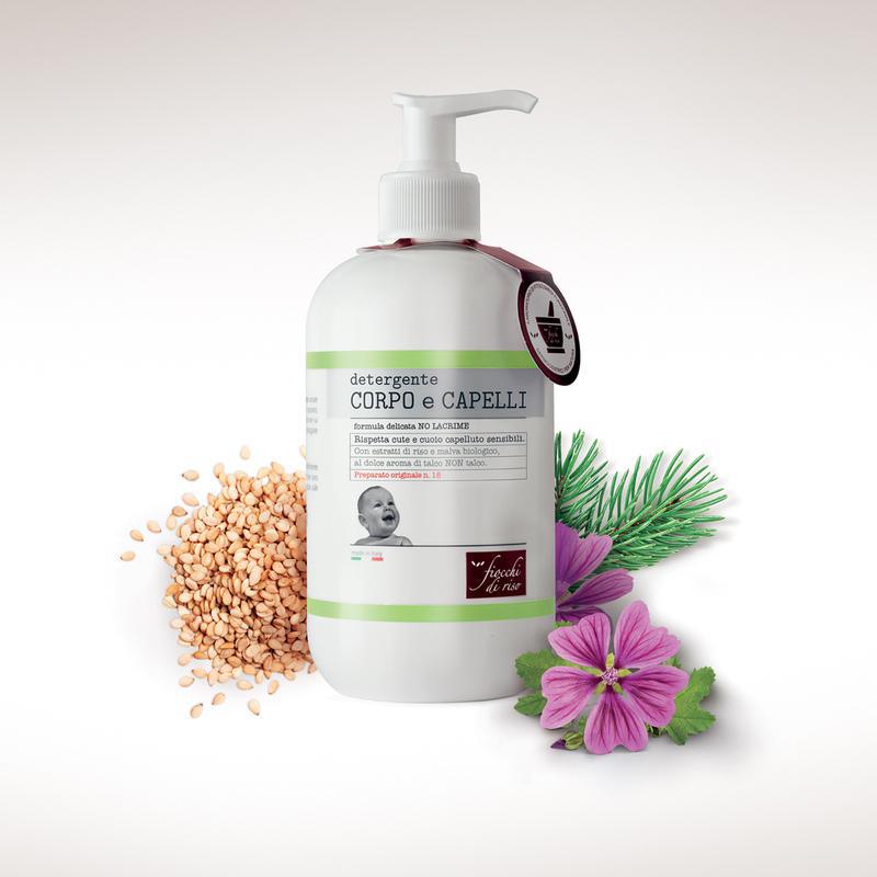 CORPO CAPELLI DETERGENTETALCO NON TALCO  FIOCCHI DI RISO