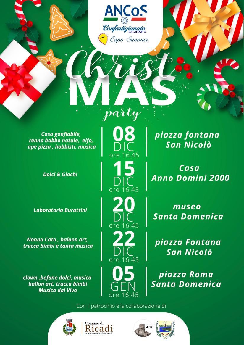 Christmas Party - clown, befane, dolci, musica, ballon art, trucca bimbi e Musica dal Vivo (inizio ore 16.45)