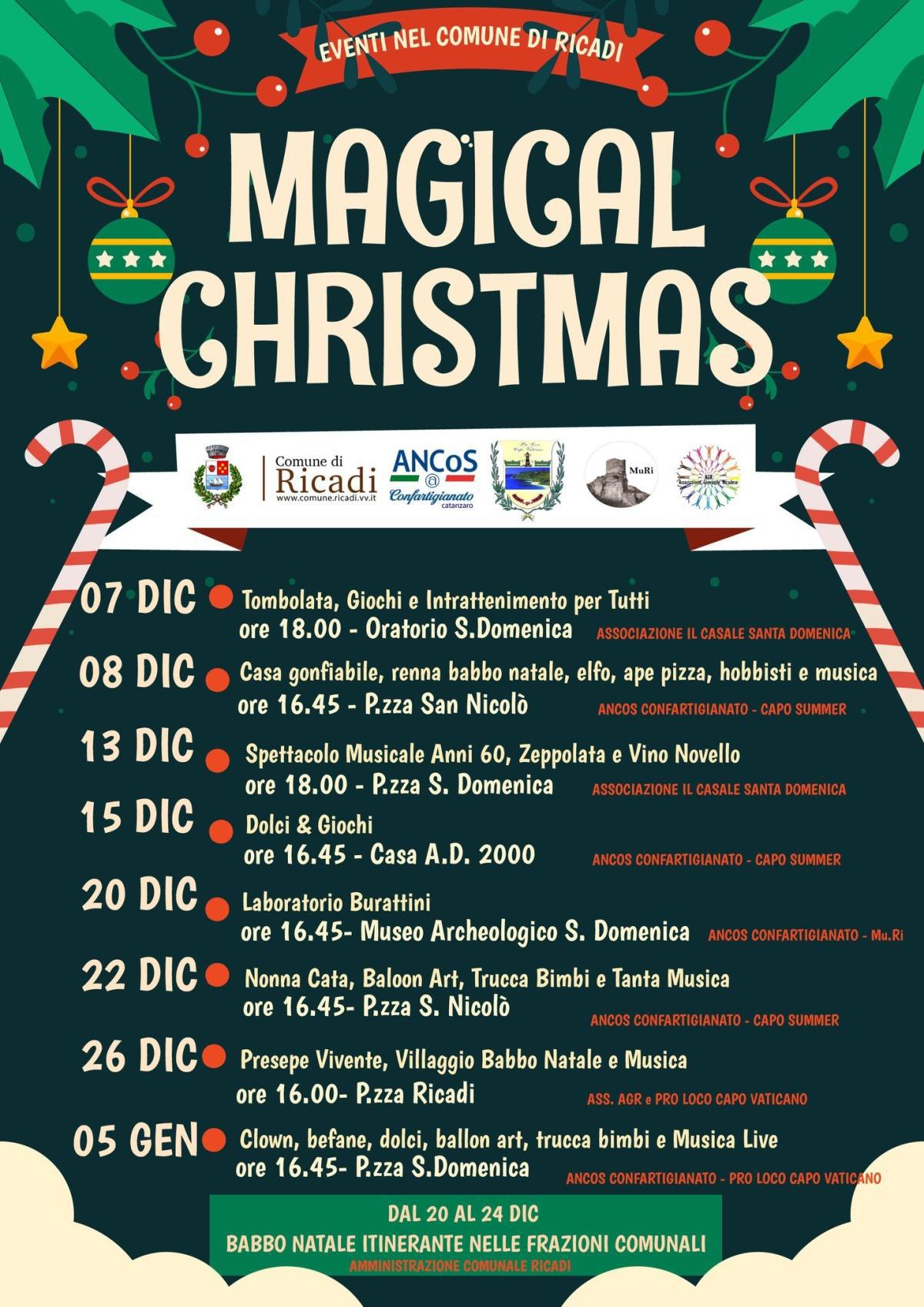 Christmas Party - clown, befane, dolci, musica, ballon art, trucca bimbi e Musica dal Vivo (inizio ore 16.45)