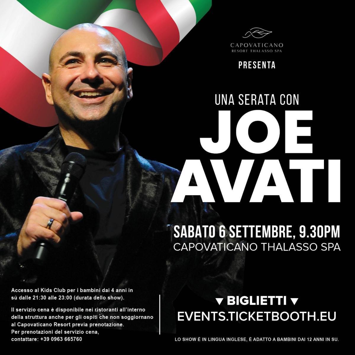 Una Serata con JOE AVATI (inizio ore 21.30)