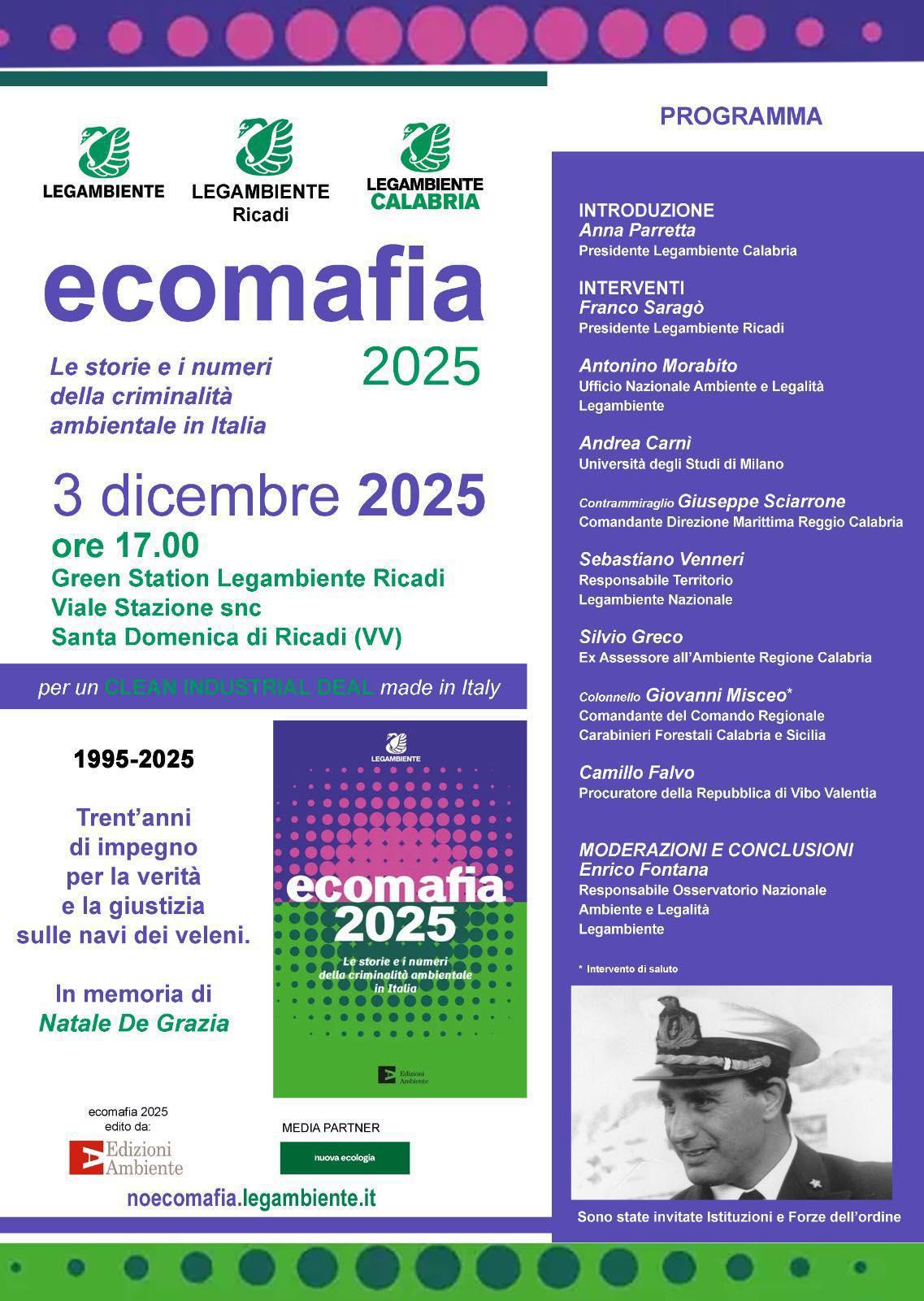 Ecomafia 2025 - Le storie e i numeri della criminalità ambientale in Italia (inizio ore 17.00)