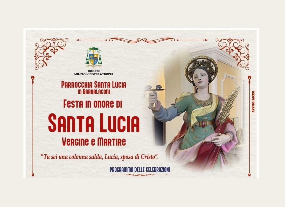 Festa in onore di Santa Lucia Vergine e Martire