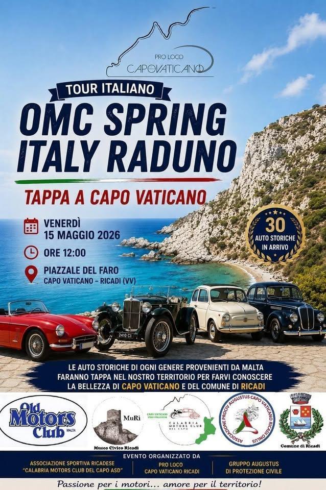Tour Italiano - OMC Spring - Italy Raduno (dalle ore 12:00) Tour Italiano - OMC Spring - Italy Raduno (dalle ore 12:00)