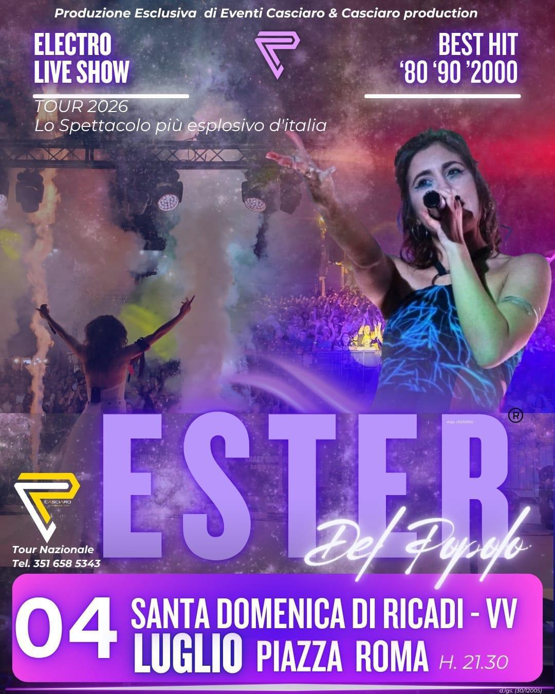 Ester del Popolo - Tour Nazionale (start h. 21.30)