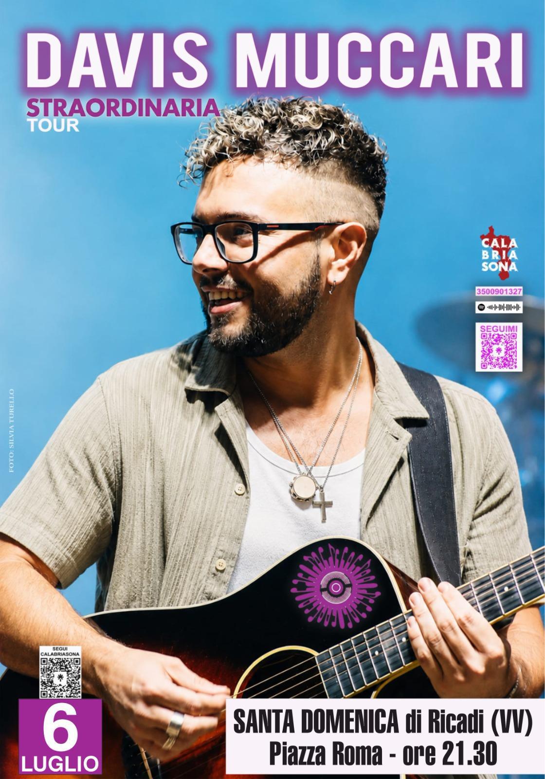 Davis Muccari - Straordinaria Tour (start h. 21.30)