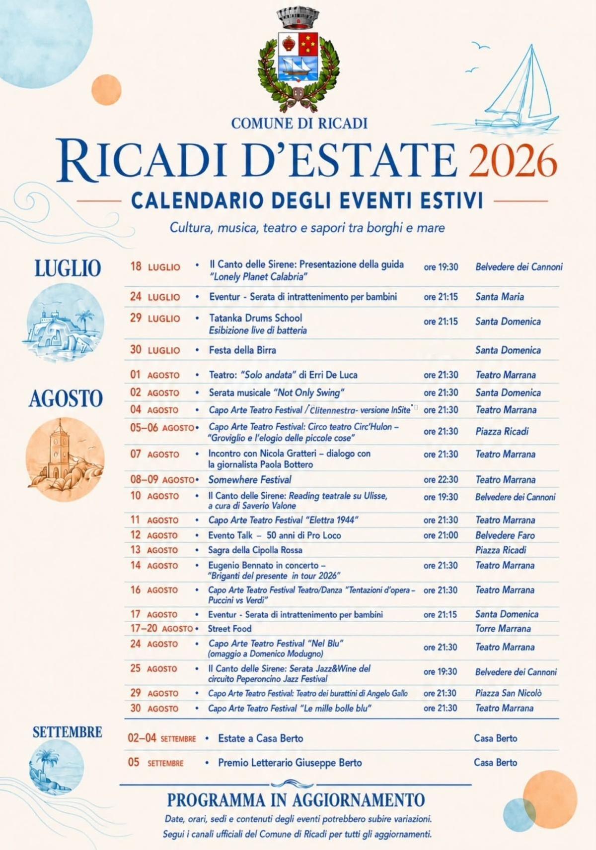Il canto delle Sirene: Presentazione della guida "Lonely Planet Calabria" (inizio ore 19.30)