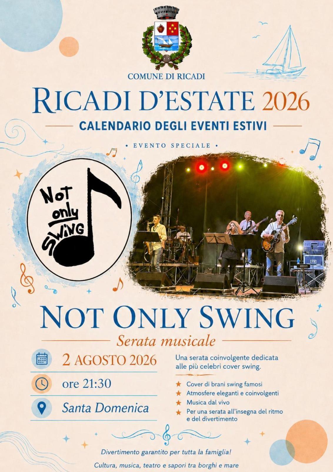Serata musicale "Not Only Swing" (inizio ore 21:30)