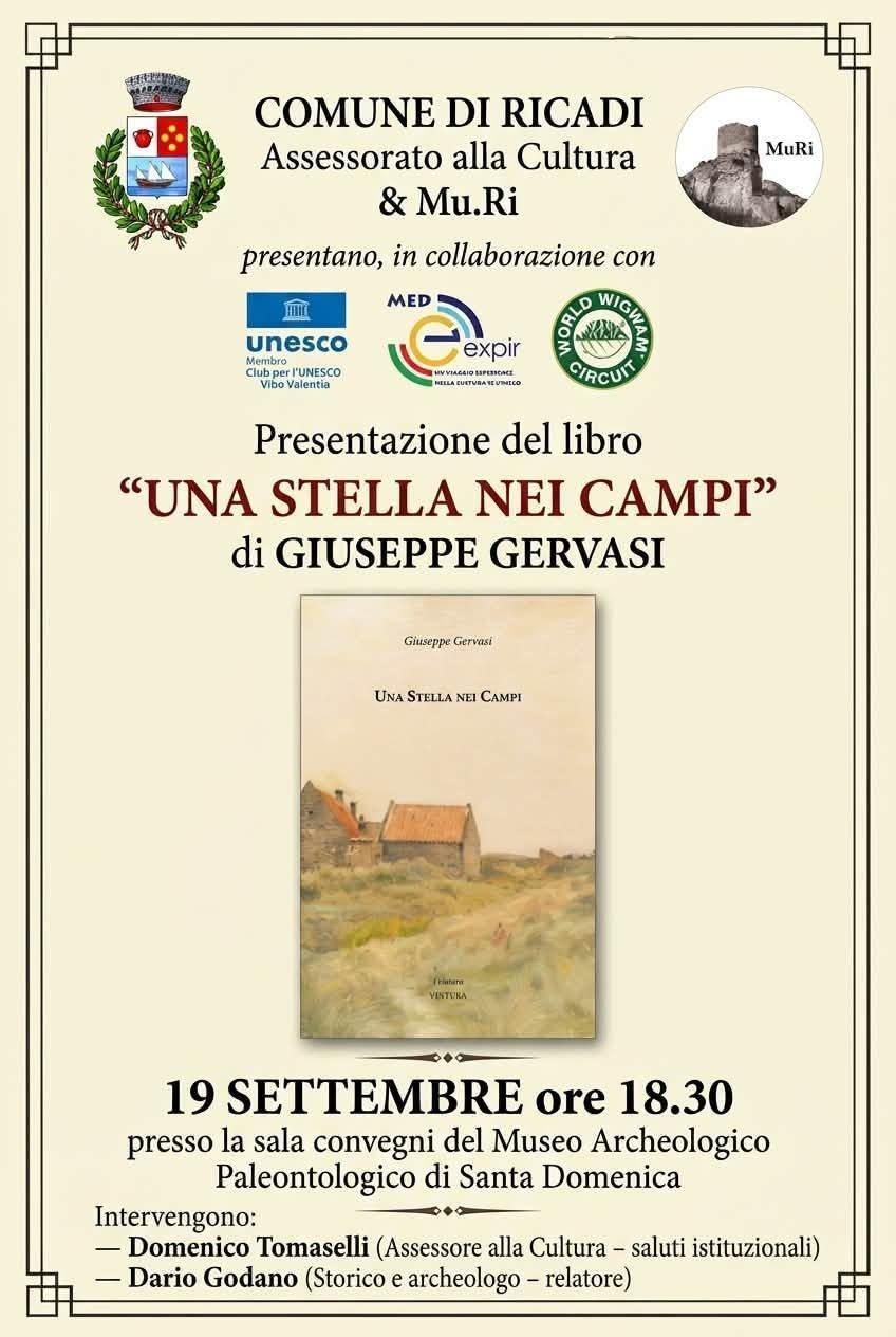 Presentazione libro "Una Stella Nei Campi" di Giuseppe Gervasi (Inizio ore 18.30)