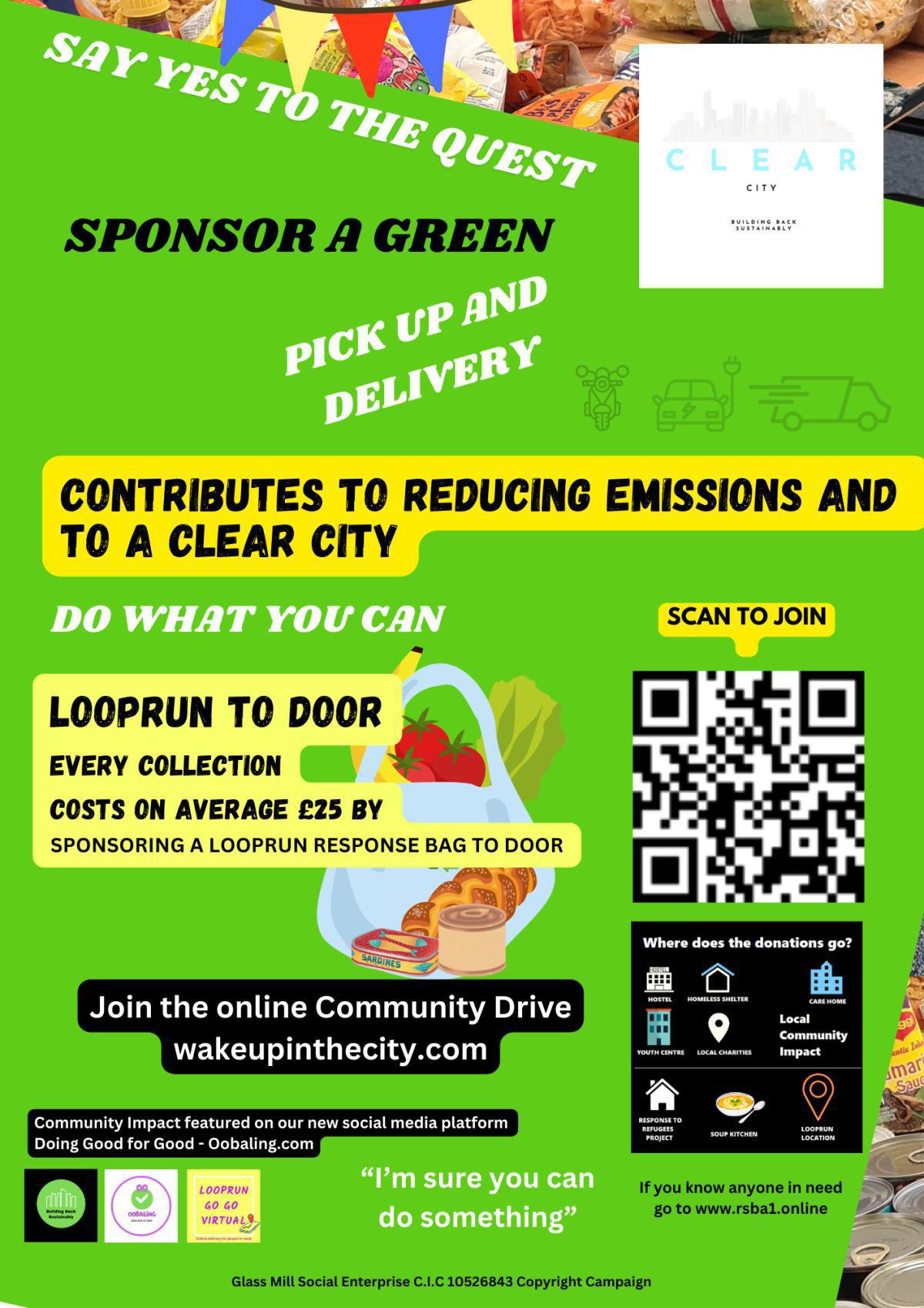 Sponsor a Green Drive Sponsor a Green Drive