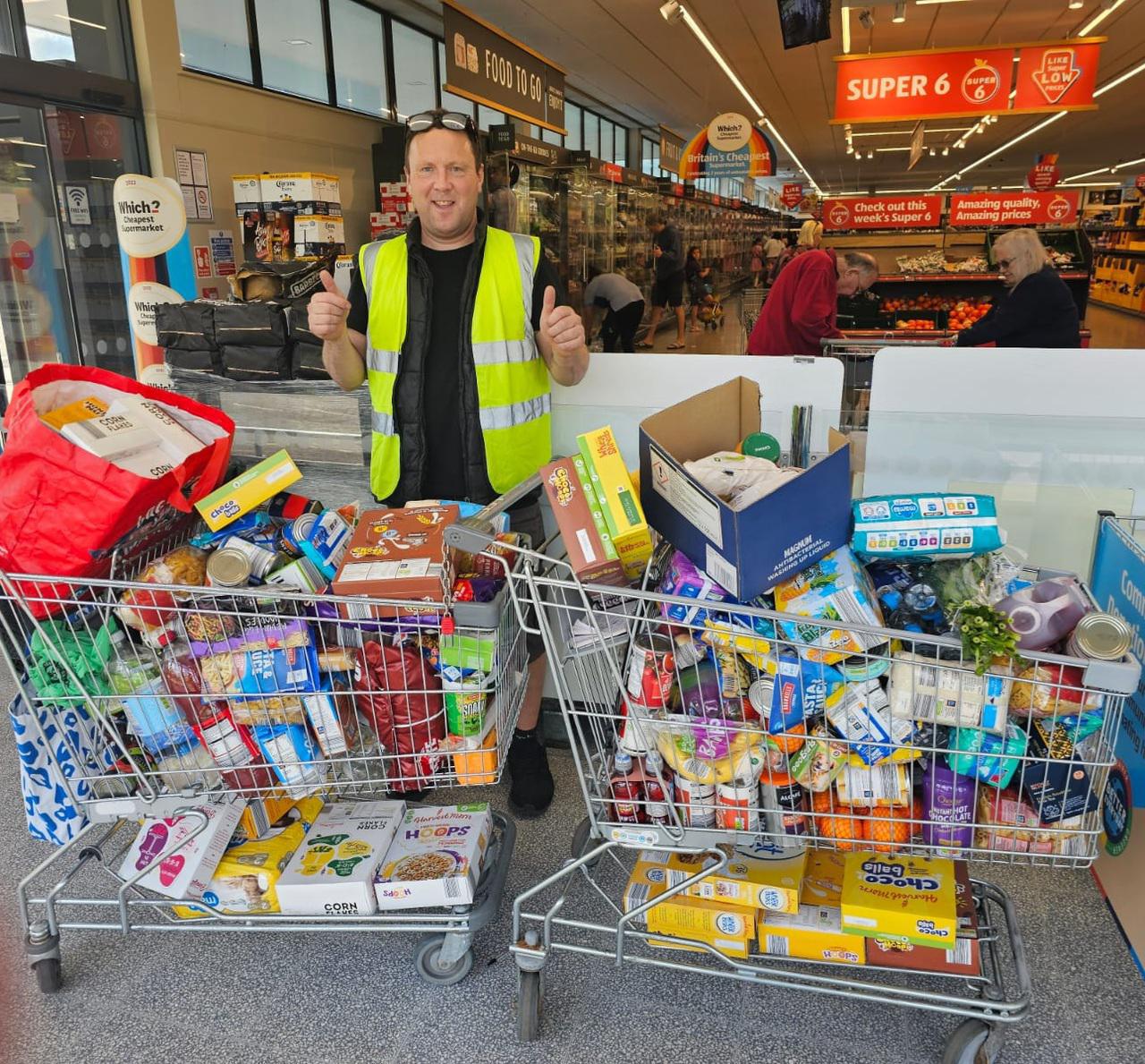 Our volunteers raised 637 items in 45 Minute Shop and Drop Campaign