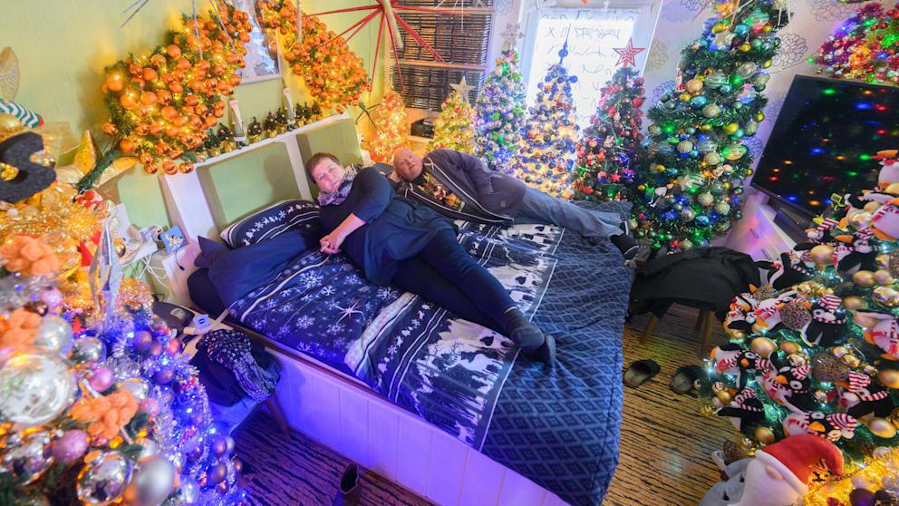 Un Allemand a battu un record du monde en installant 555 sapins de Noël dans sa maison
