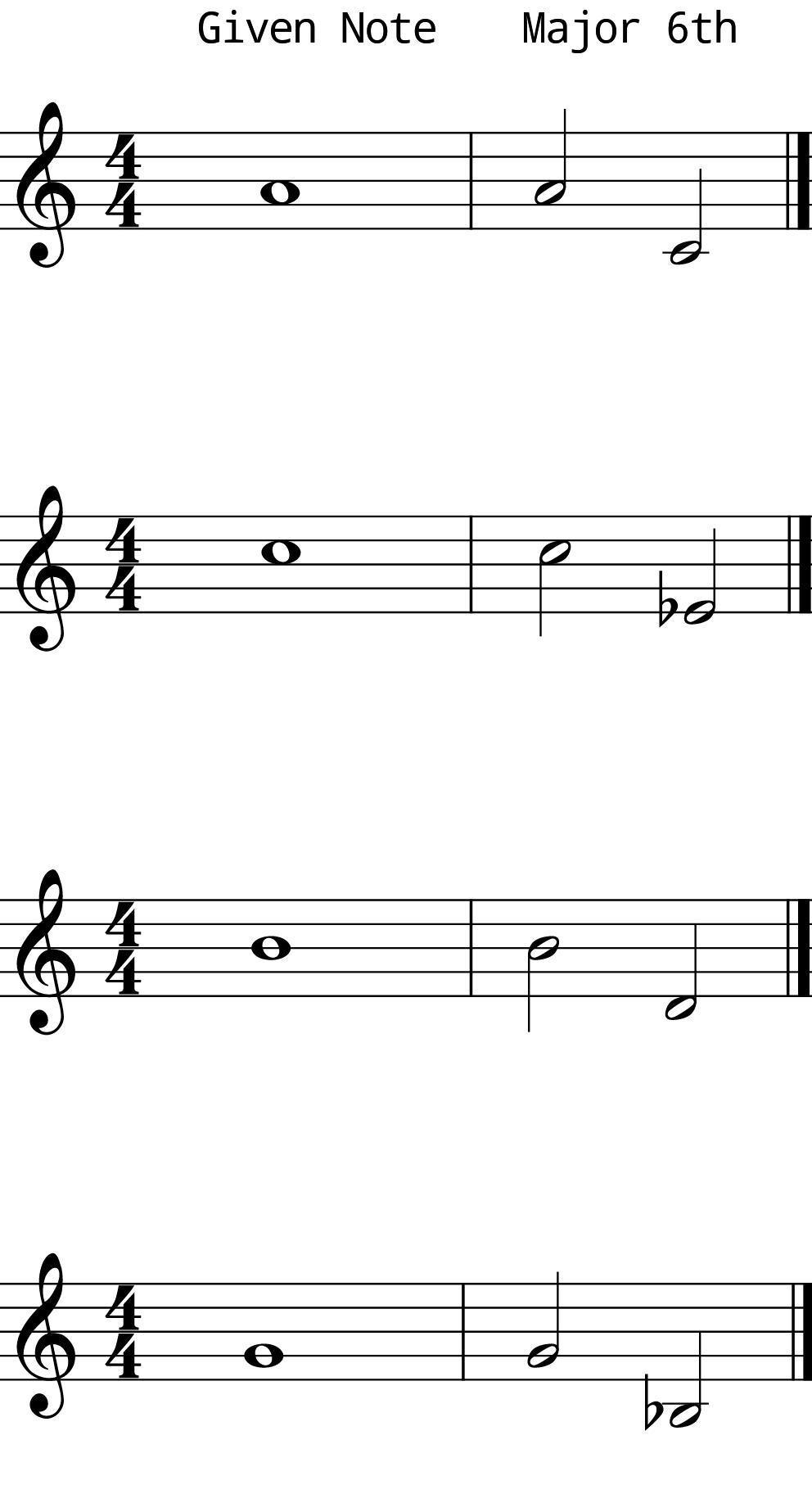 Major 6th Descending Solo Practice 