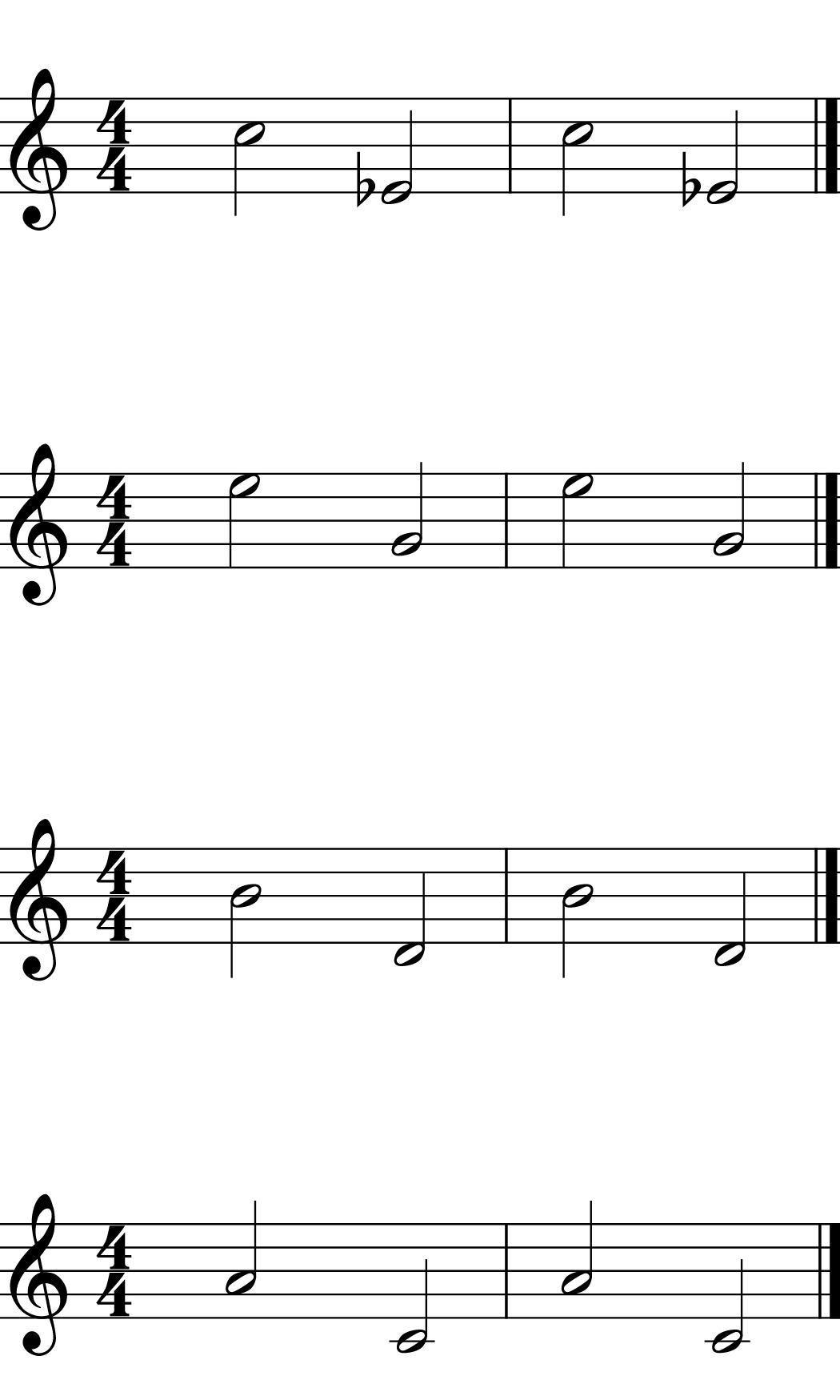 Major 6th Descending Varied Pitches