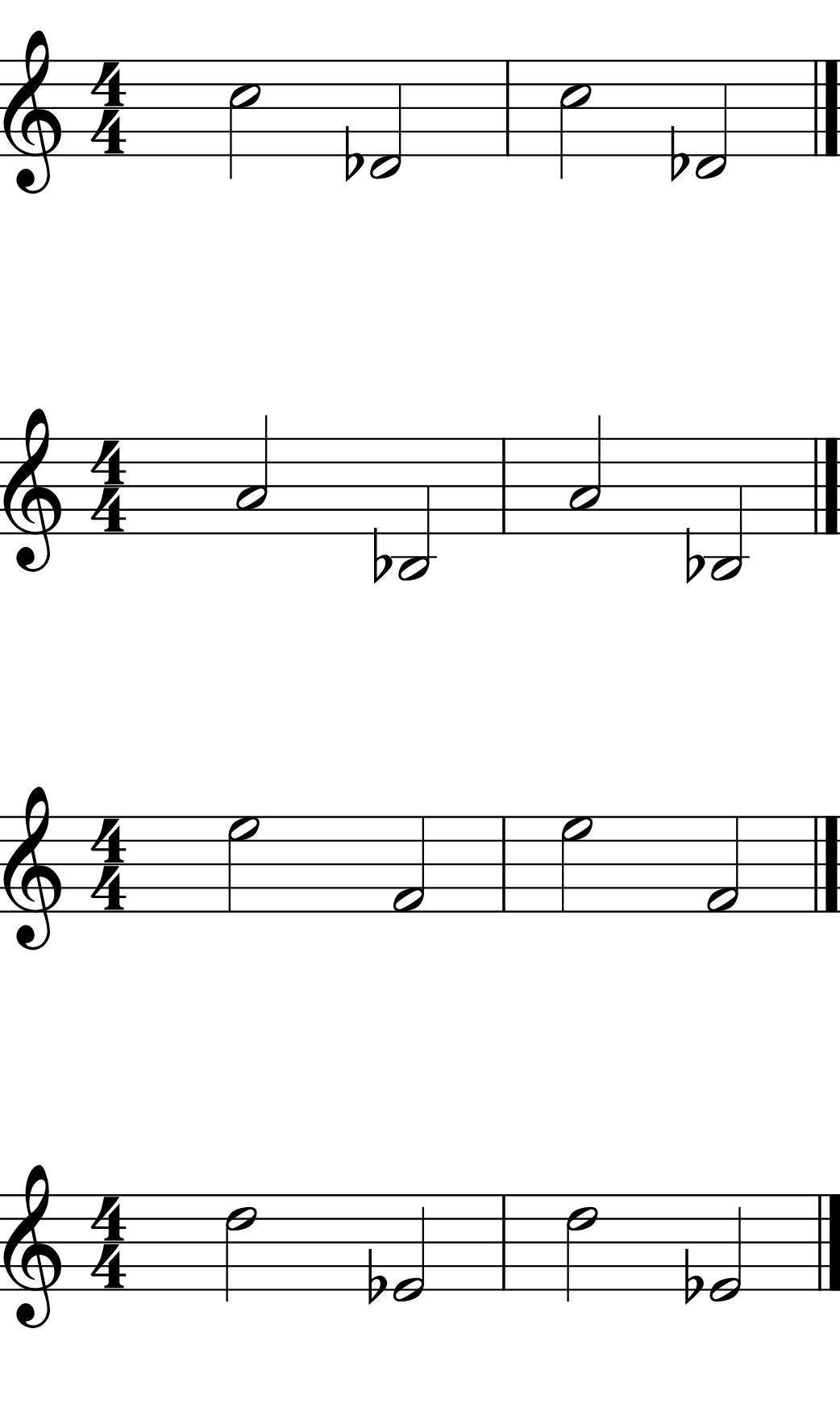 Major 7th Descending Varied Pitches