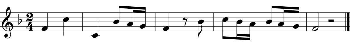Int. II Sight Singing #12 Int. II Sight Singing #12