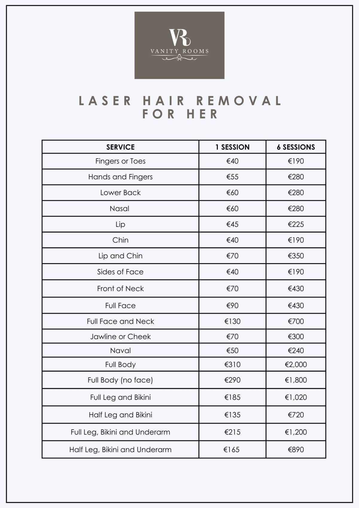 Laser Pricing