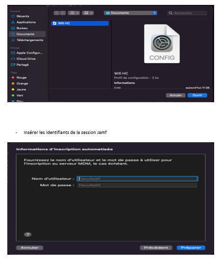 Enrôlement Apple TV