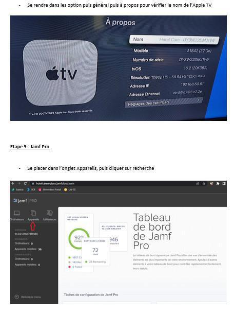 Enrôlement Apple TV