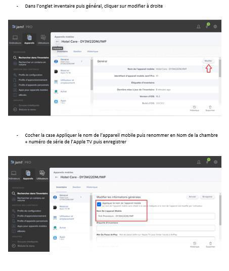 Enrôlement Apple TV