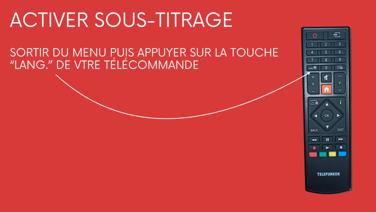 Activer sous-titrage