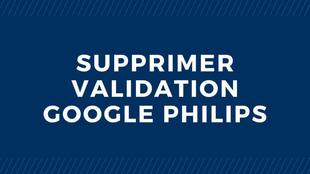Supprimer Validation Google