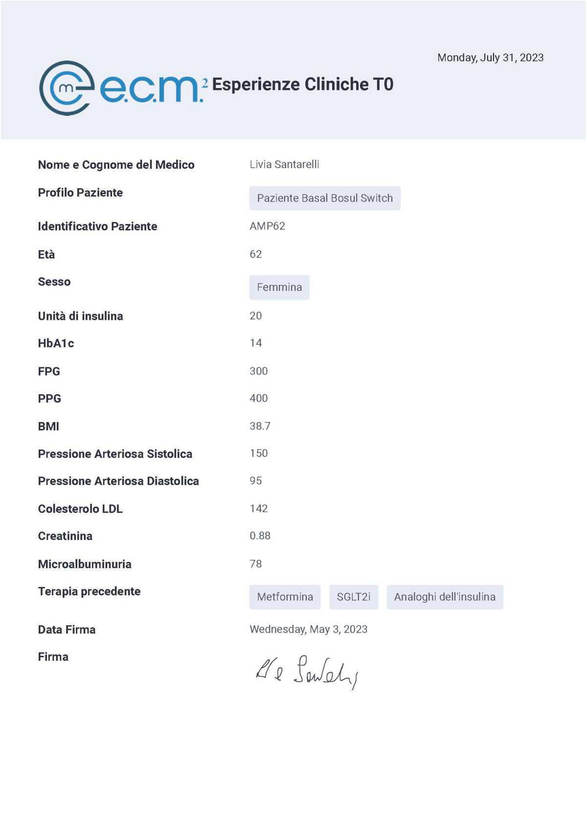 PAZ. AMP62 BASAL BOLUS SWITCH