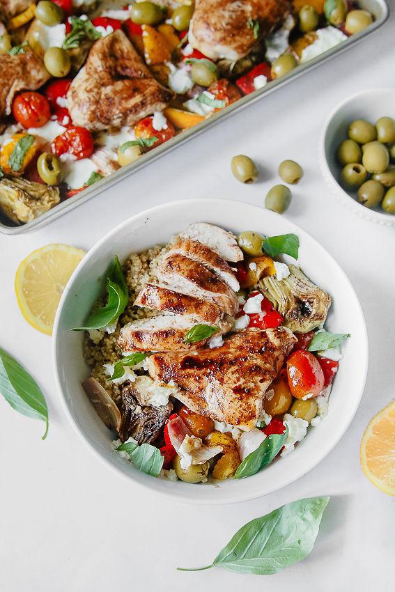 Greek Chicken Tray Bake