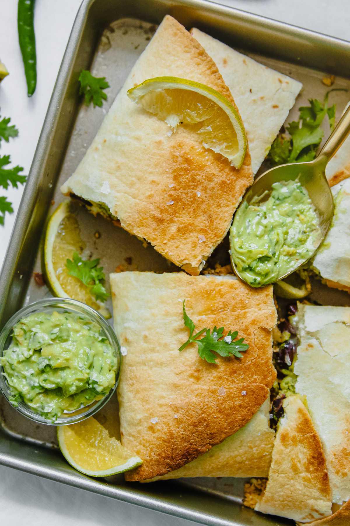 Low Carb Nacho Quesadilla Sheet Pan Dinner