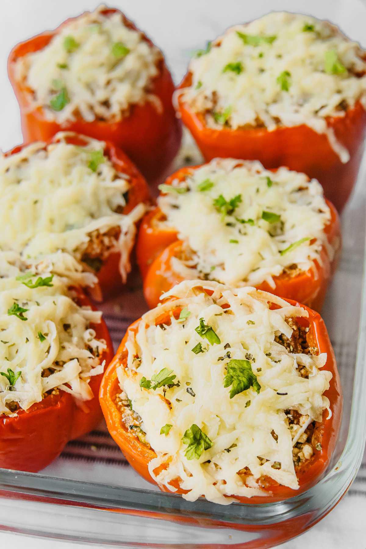 Lasagna Stuffed Bell Peppers