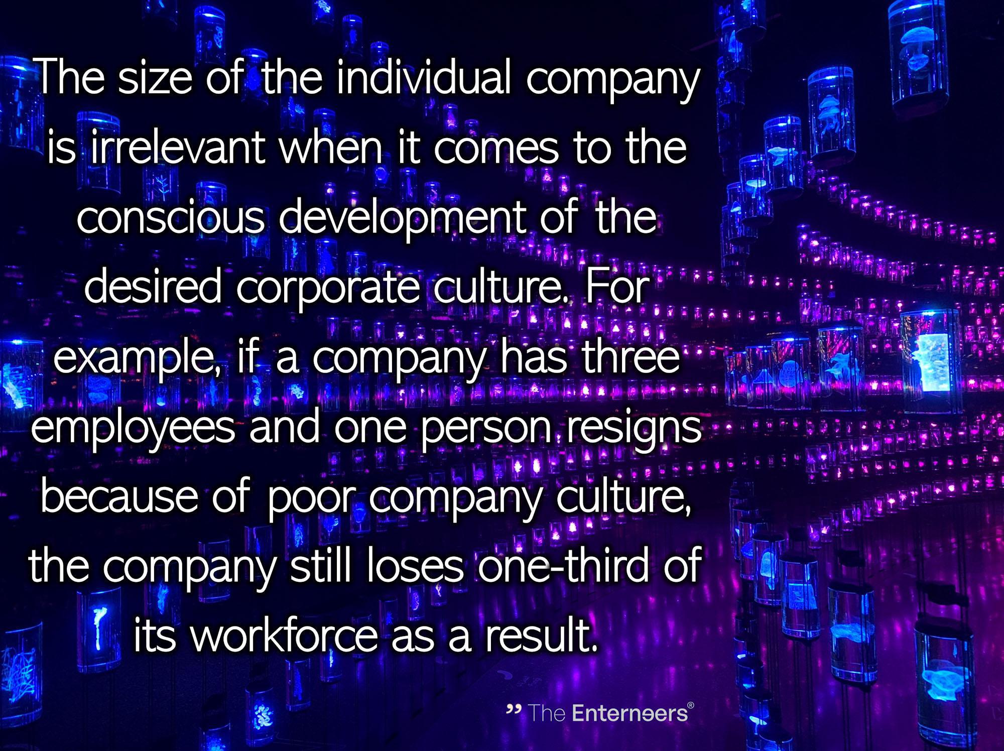 Conscious development of the desired corporate culture