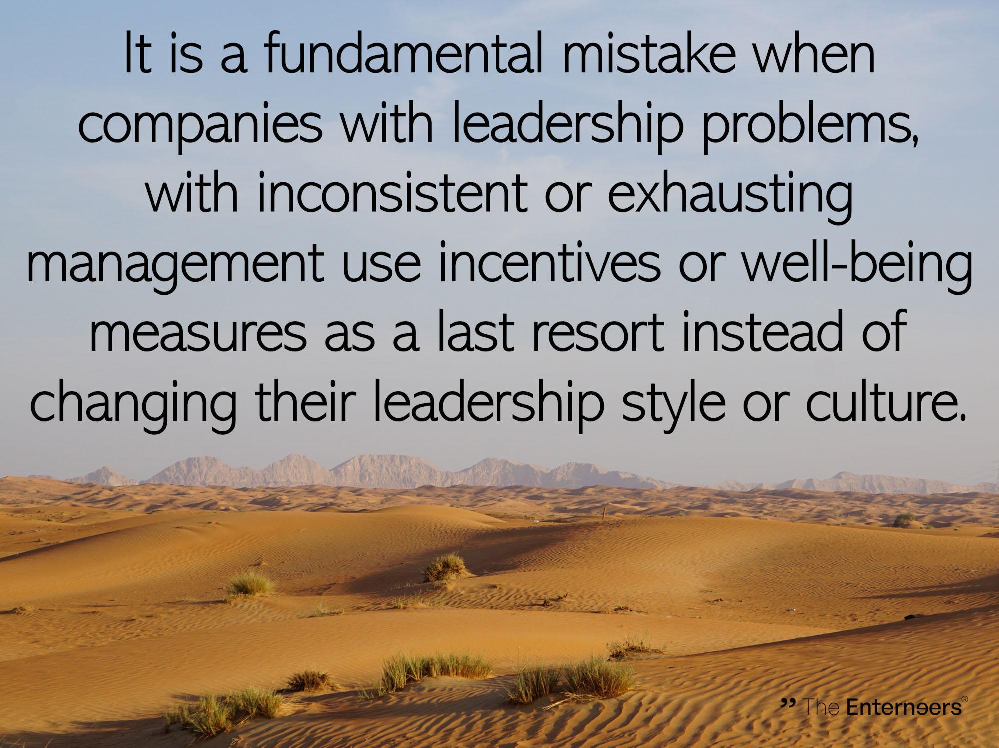 Change of leadership style and culture