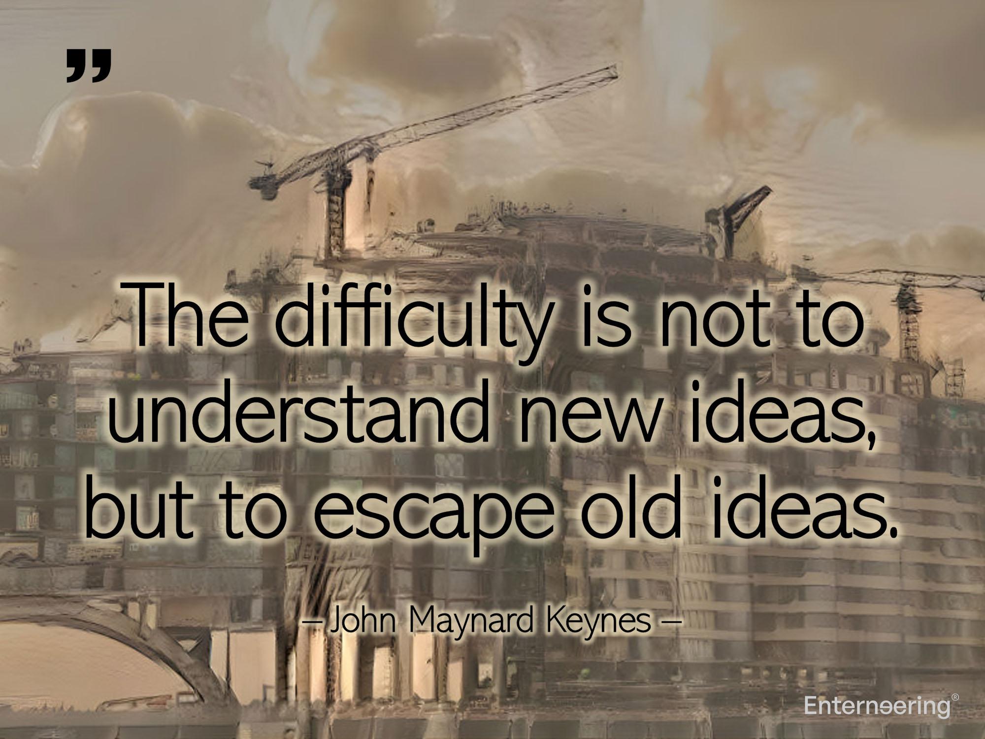 The difficulty to escape old ideas