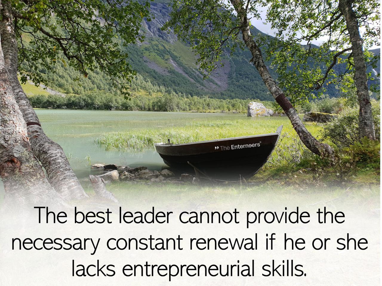 Entrepreneurial skills are essential
