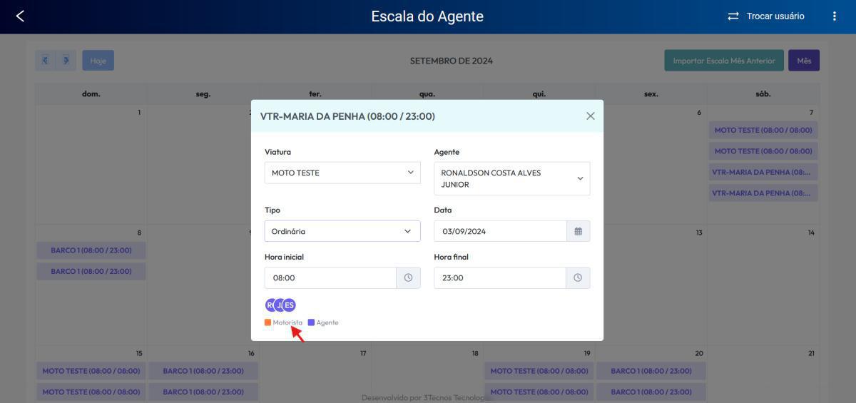 Escala de Serviço