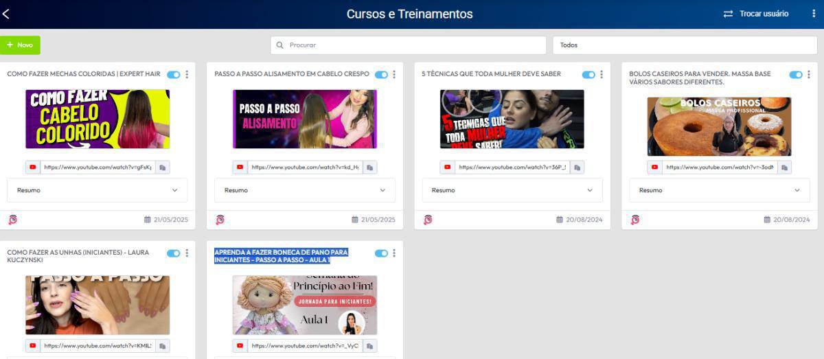 Cursos e Treinamentos