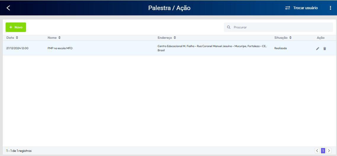 Palestra / Ação